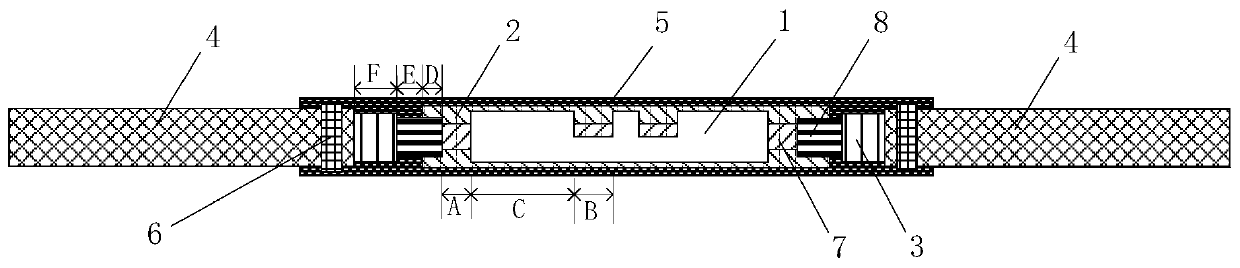 Wiring terminal connecting structure and processing method thereof
