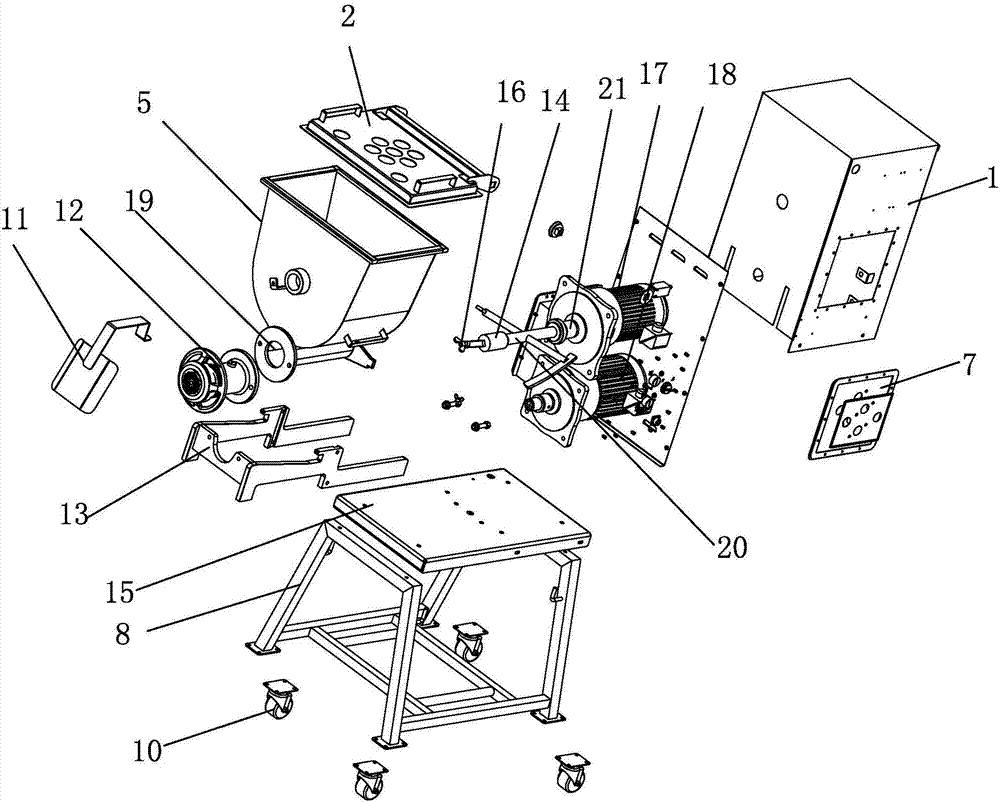 Mini type full-automatic meat grinder