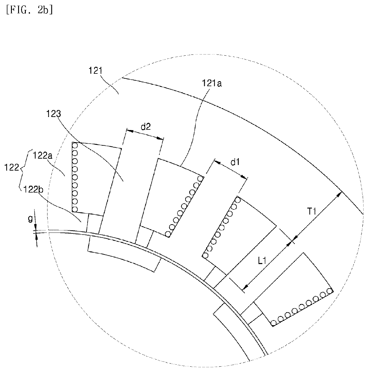 Stator and motor assembly including same