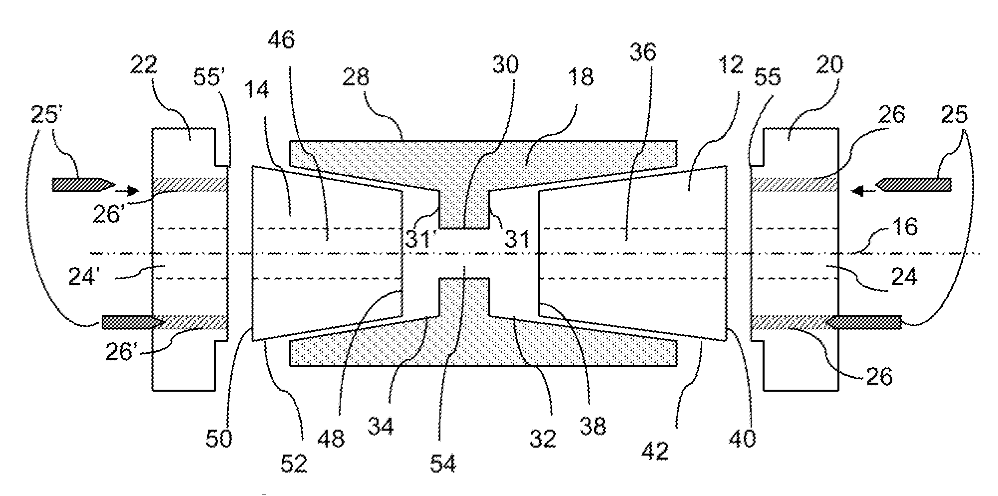 Demountable pin and collet assembly and method to securely fasten a ranging arm to a longwall shearer using such assembly