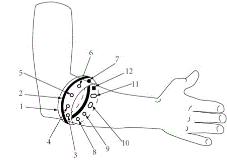 Gesture identification system based on multiple forearm bioelectric sensors