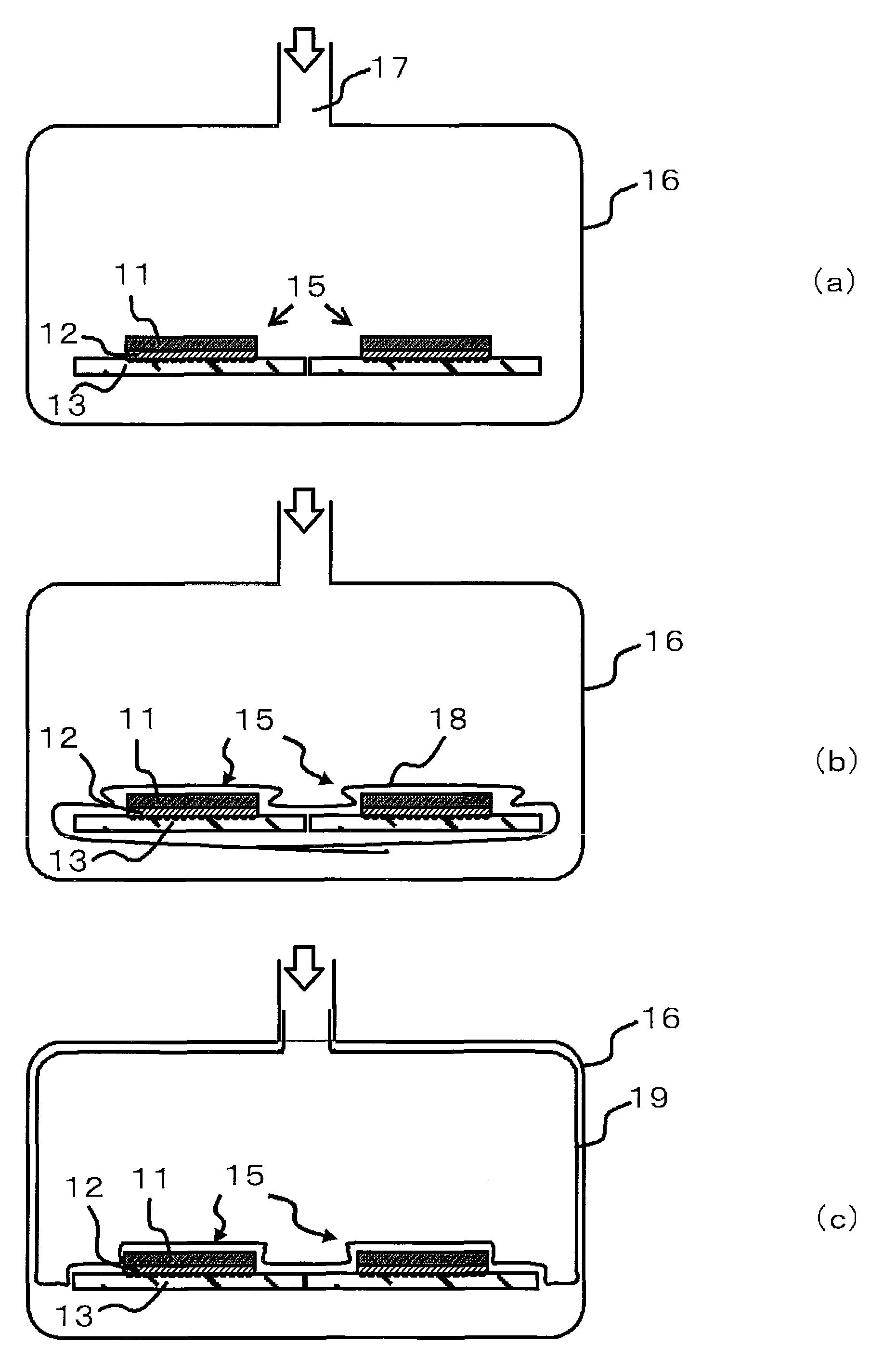 Semiconductor device having a chip bonding using a resin adhesive film and method of manufacturing the same