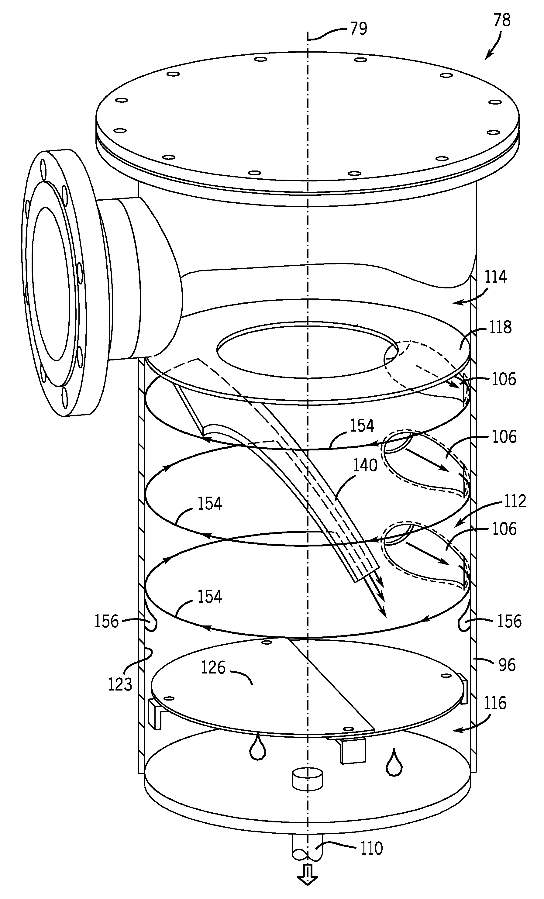 Method and apparatus for separating air and oil
