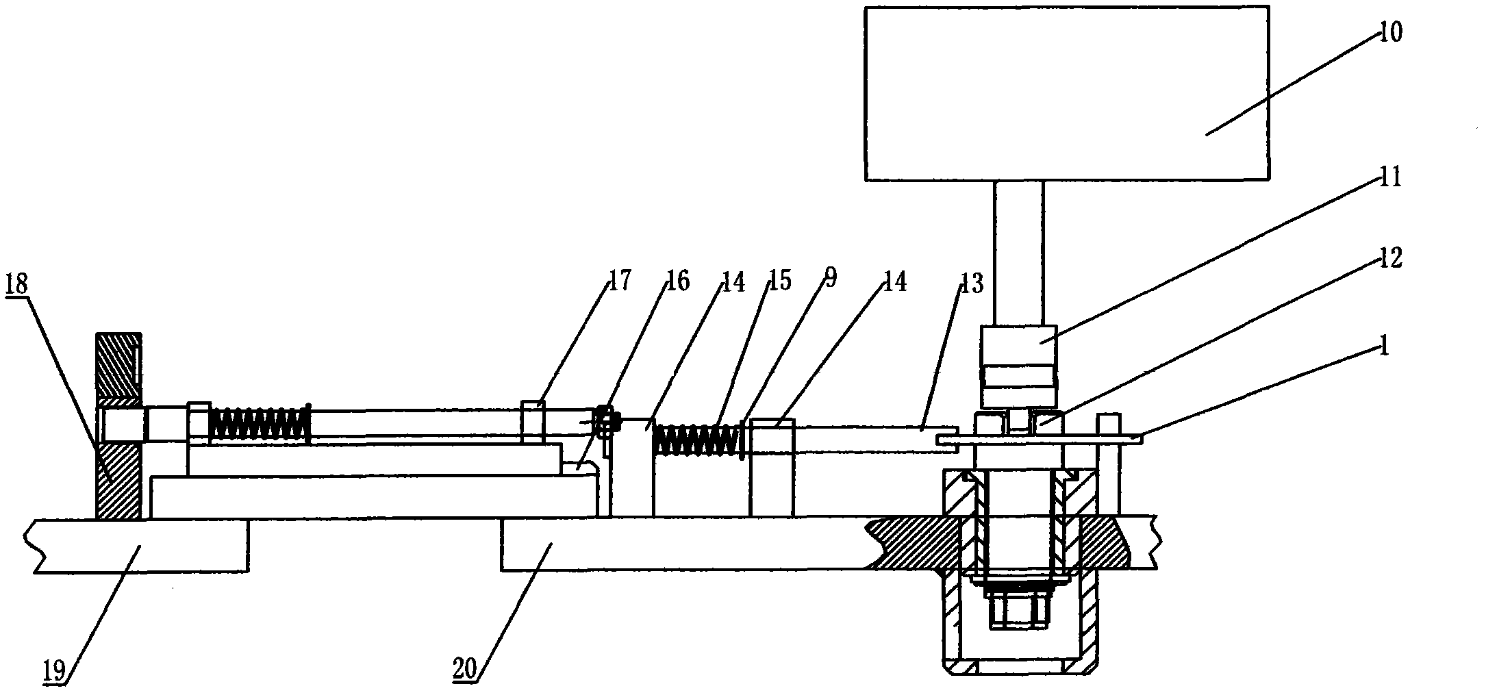 Mechanical latching mechanism of explosion-proof switching box