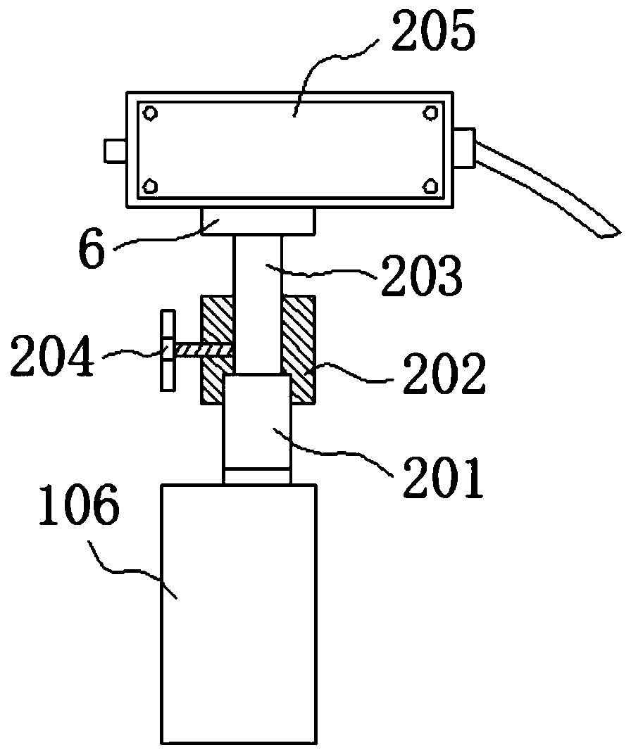 Cantilever type laser light path calibration device