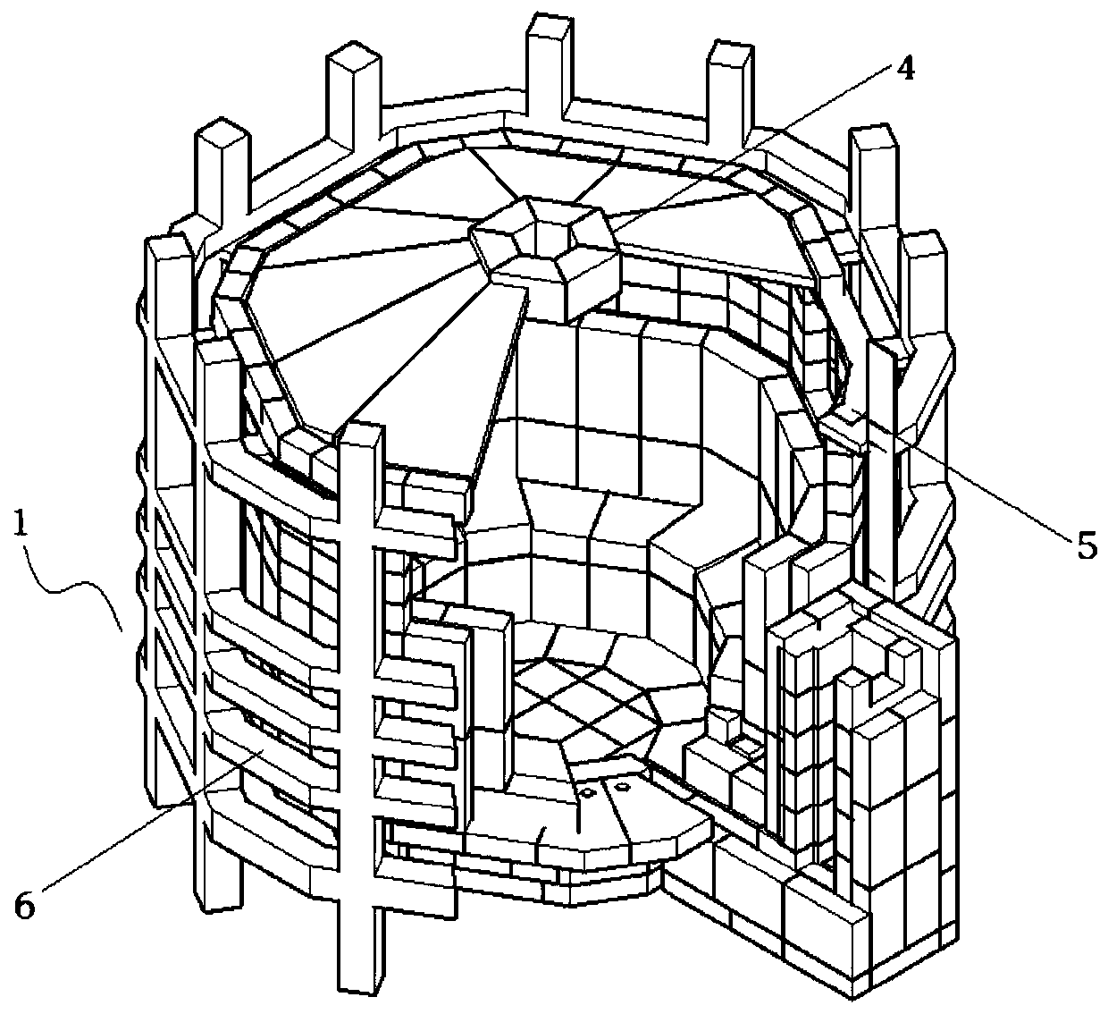 A maintenance method for an all-electric melting furnace