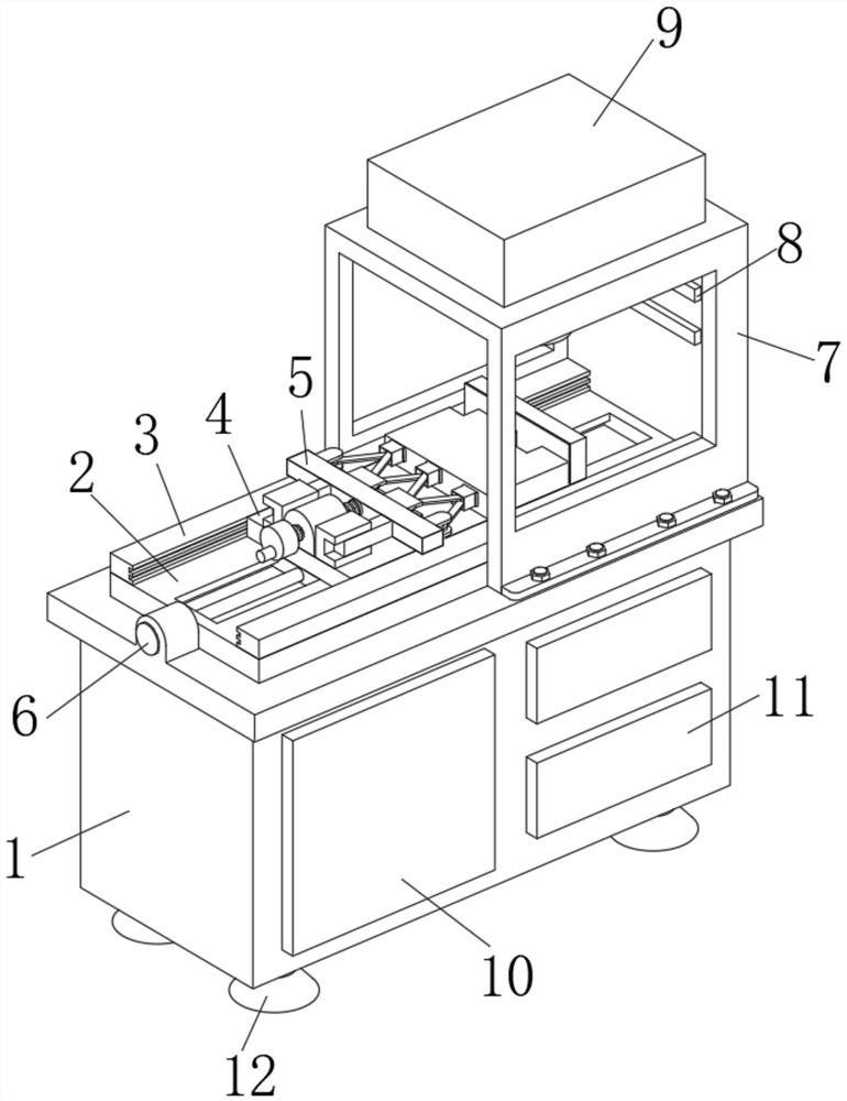 Numerical control machine tool machining center capable of conveniently clamping special-shaped workpiece