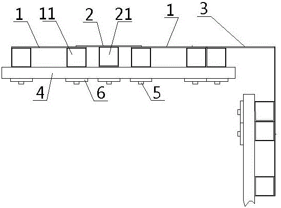 Tool-combined-type irregular-angle building formwork
