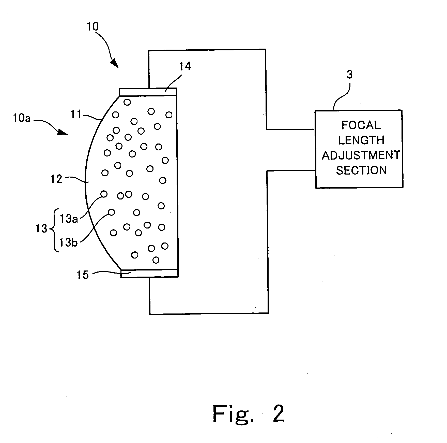 Variable-focus lens and image taking apparatus