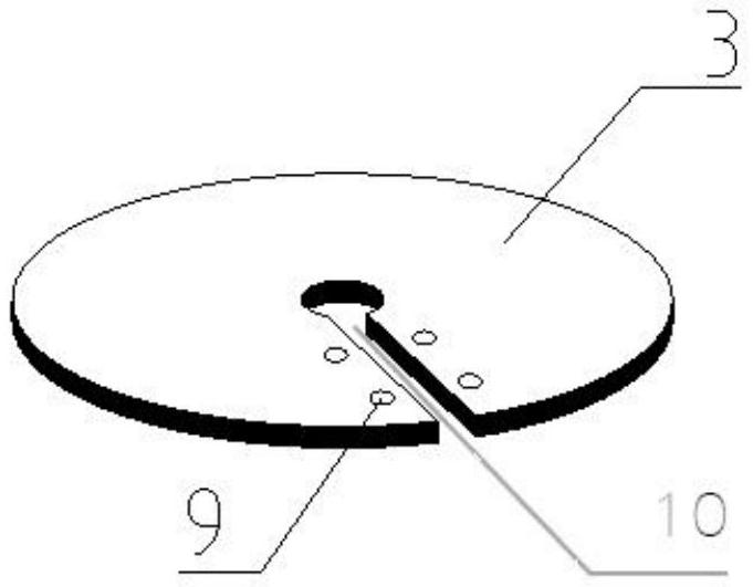 A special turnable support device for hanging formwork and its construction method