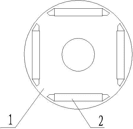 Rotor punching sheet for inner rotor permanent magnet motor