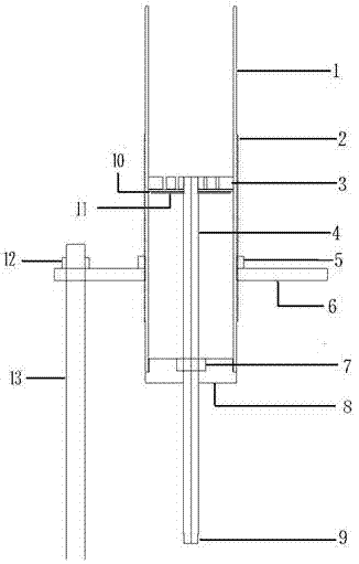 Automatic descent control device for high-pressure gas impact hypocenter