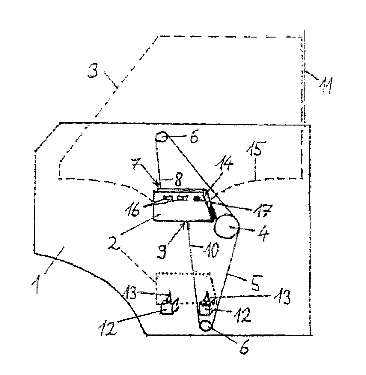 Window lift system and method for fitting a window pane