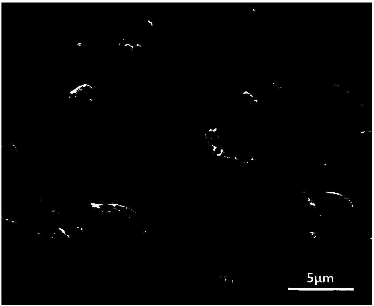 Method for preparing Si/C composite material by employing oil shale residue as raw material