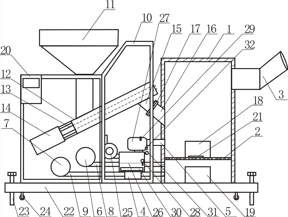 Steam combustion-supporting burner