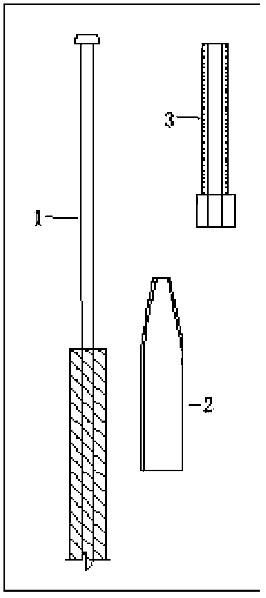 Hanging cable guiding device and method