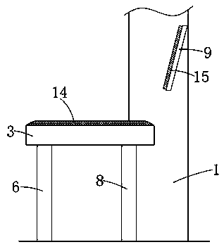 Foldable seat for bus station of bus shelter