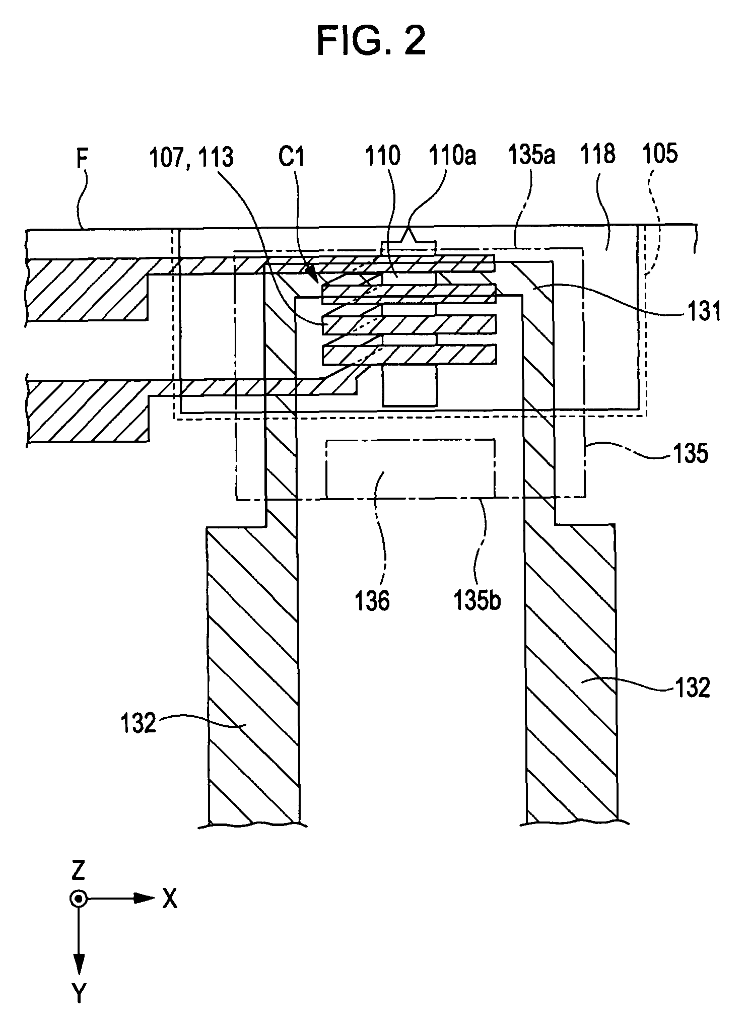 Perpendicular magnetic recording head including heating element