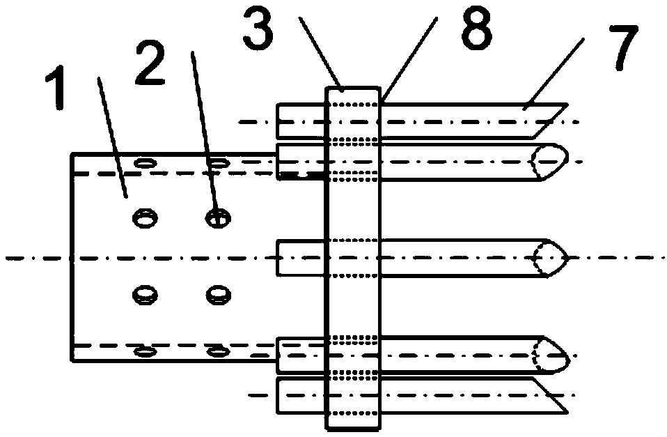 High-pressure air multi-tube concrete spraying device