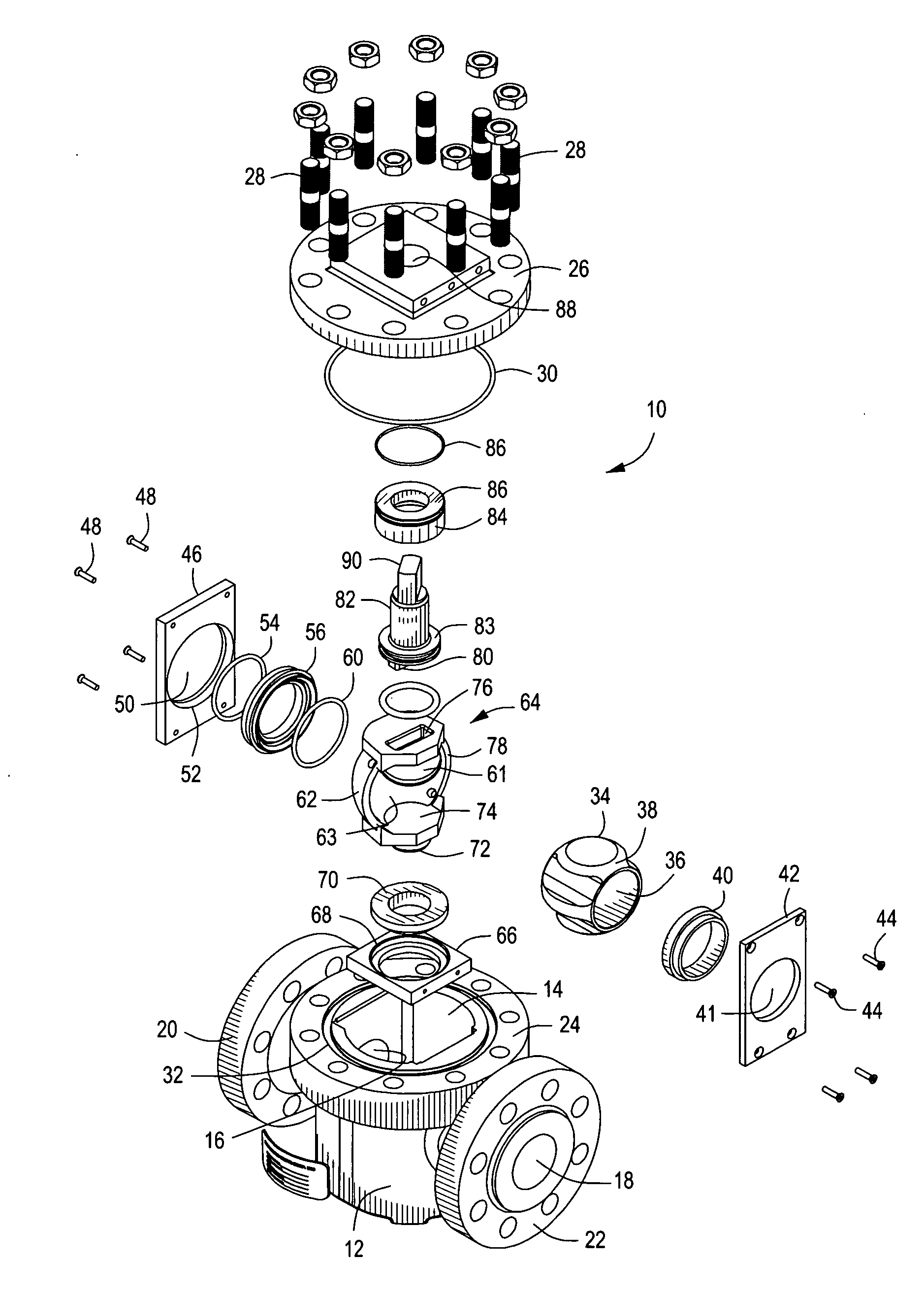 Rotatable wedge valve mechanism and method for manufacture