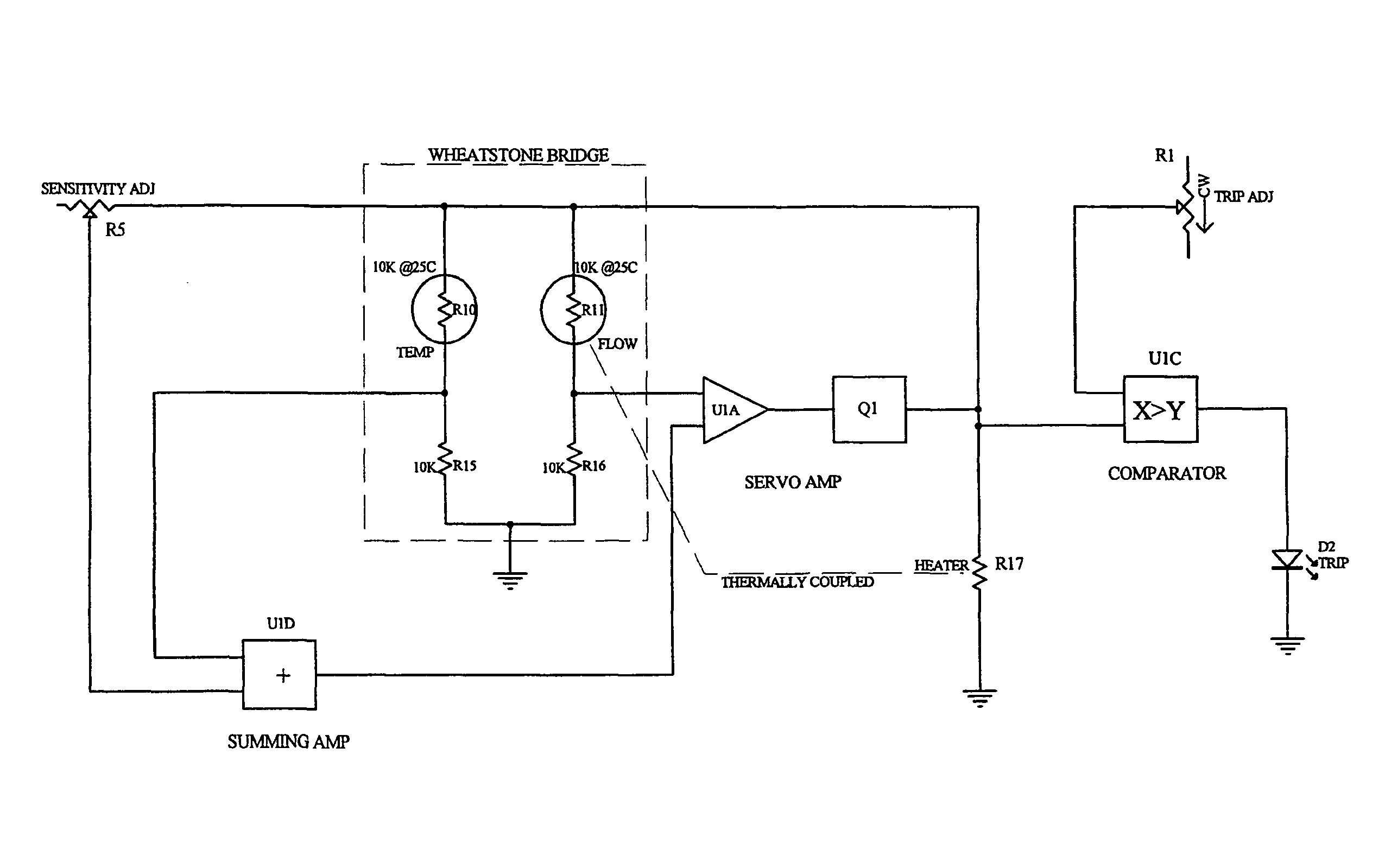 Non-invasive thermal dispersion flow meter with chronometric monitor for fluid leak detection