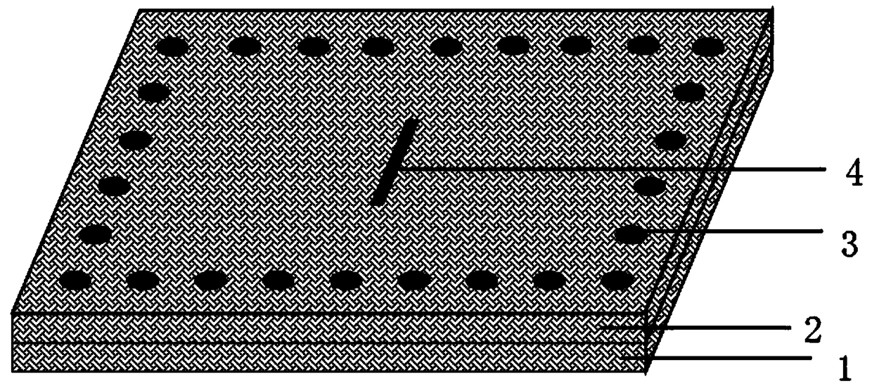 Submerged plant planting blanket and preparation method thereof