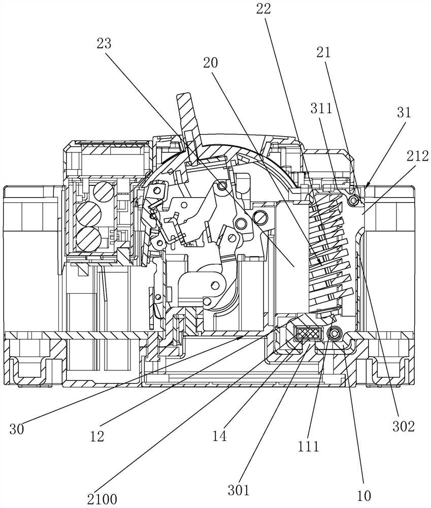 Static contact arc extinguishing module of circuit breaker