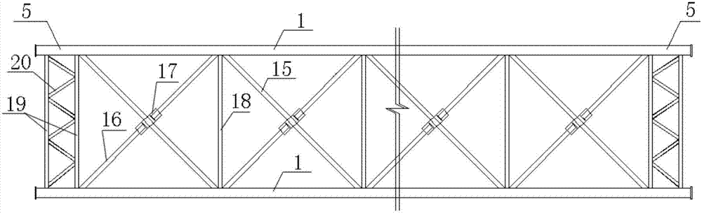 Special large-span anti-overturning steel truss for long-distance-transportation and low-energy-consumption heat-supply network