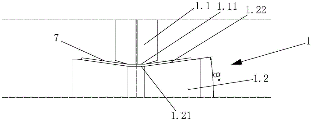 A hat-shaped steel forming system