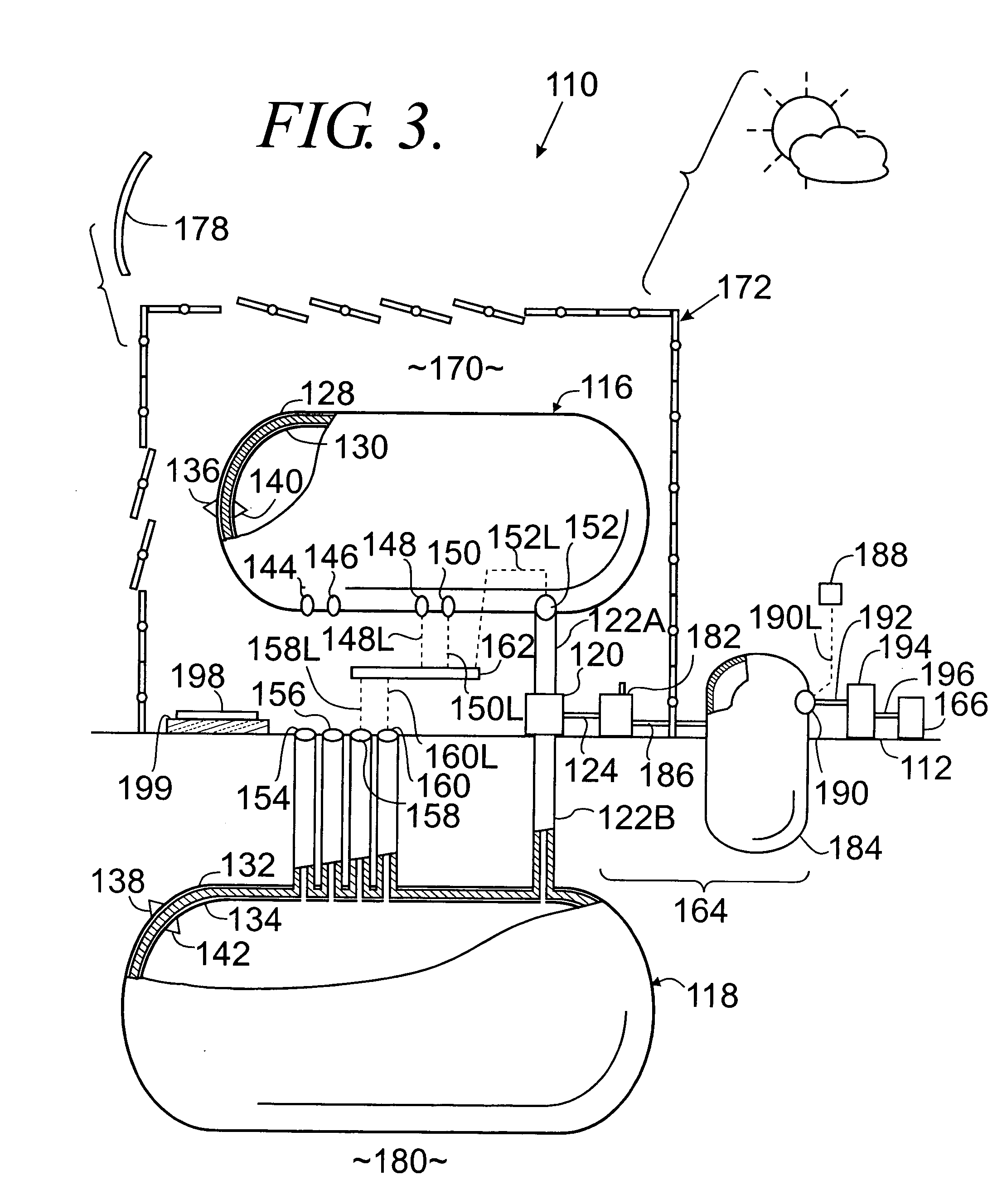 Method and apparatus for energy generation utilizing temperature fluctuation-induced fluid pressure differentials