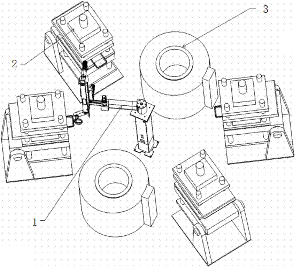 Automatic soup feeding system controlled by casting servo