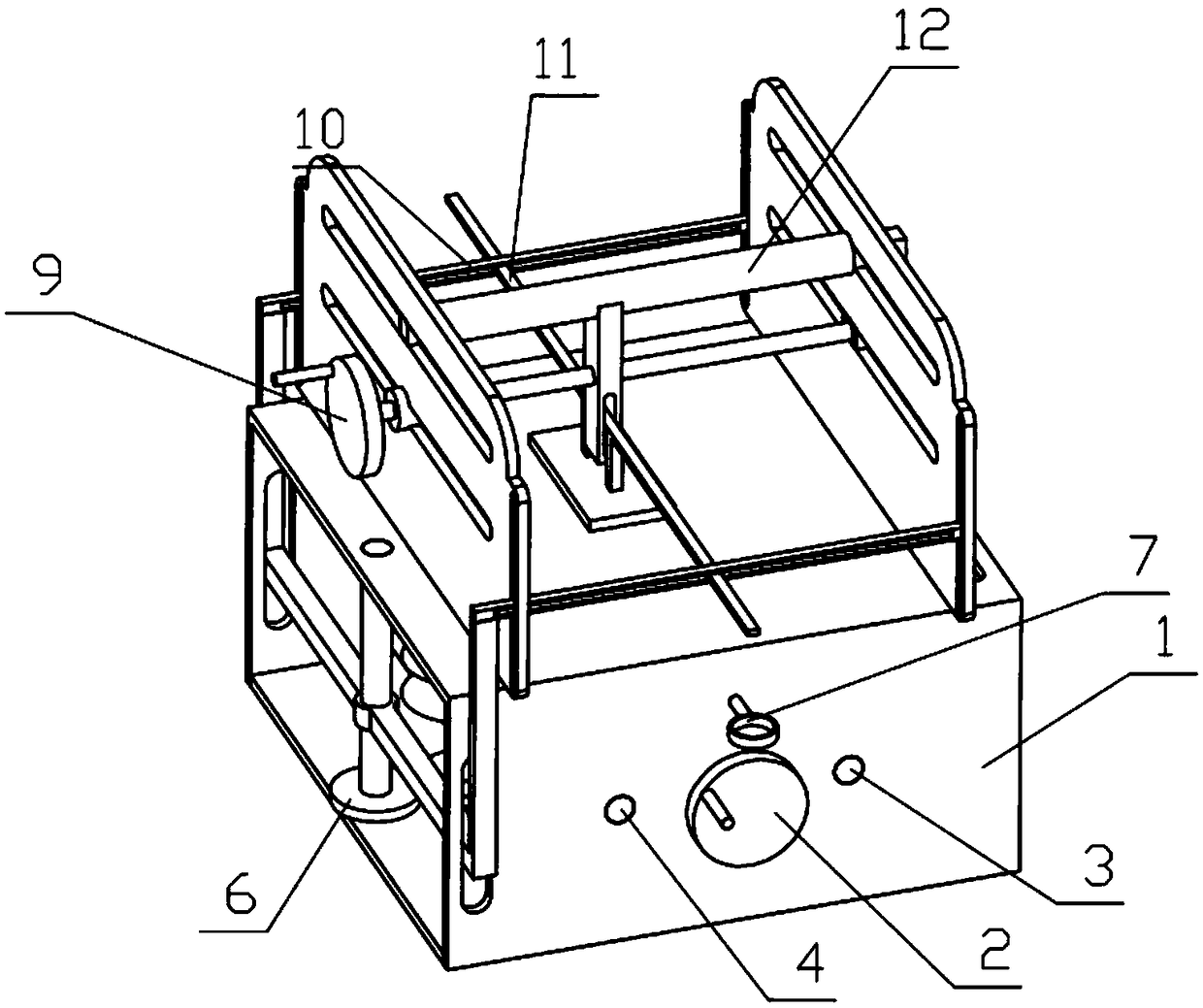 Frame welding positioning structure