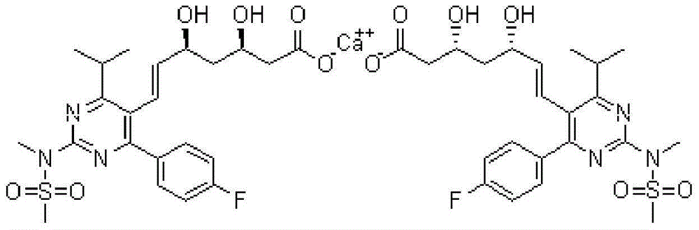 Rosuvastatin calcium tablet and preparation method thereof