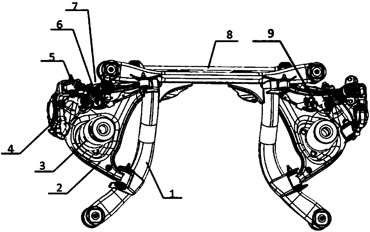 Rear independent suspension assembly