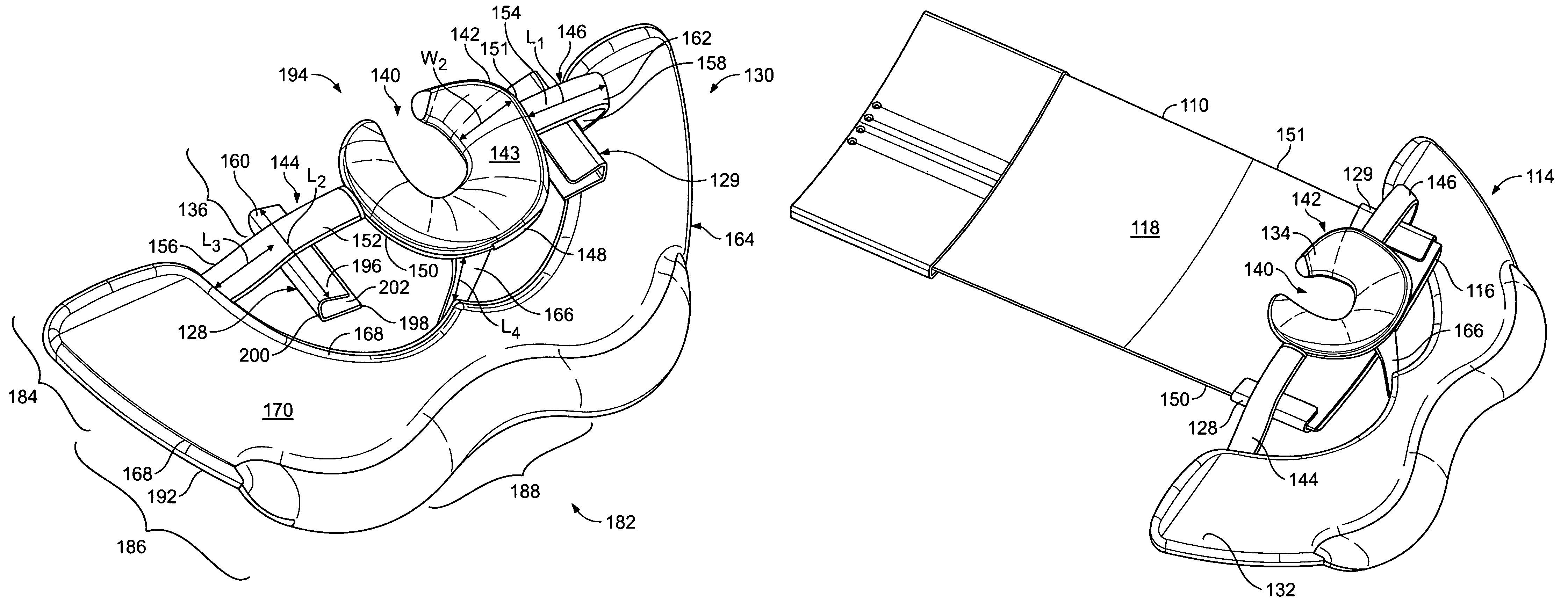 Apparatus for supporting a patient in a prone position during diagnostic imaging