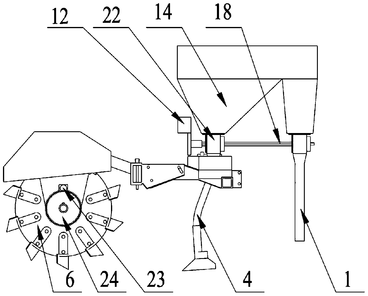 Self-propelled ridging precise-hole fertilizing method and device