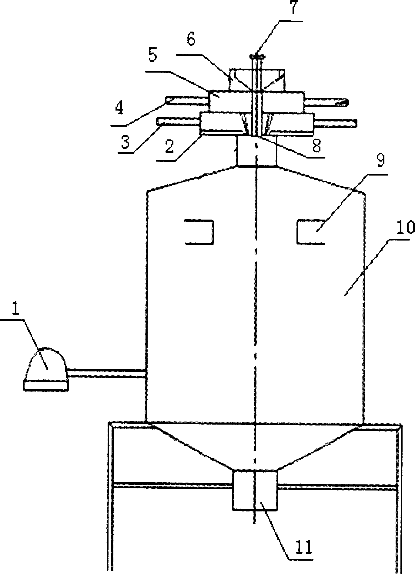 Device for preparing metal ultrafine powder and its method
