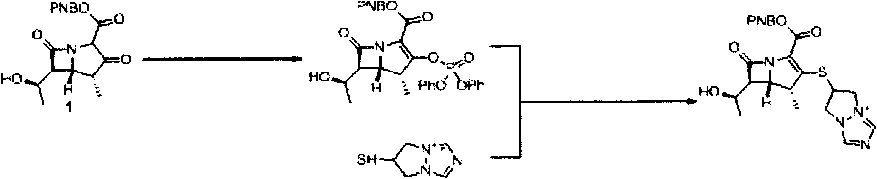 Method for preparing biapenem by using micro-reaction technology