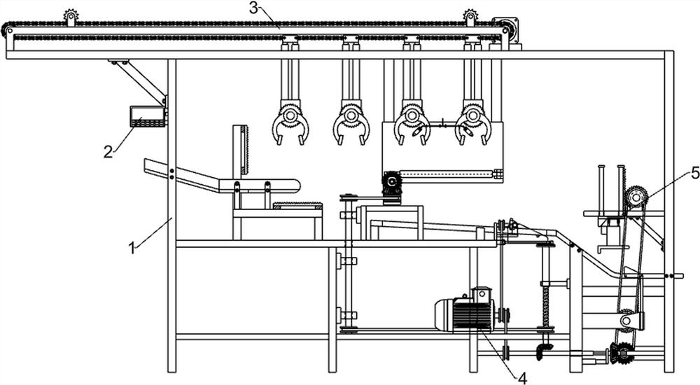 Device capable of screening and separating chopsticks and packaged meal boxes for packaged meal boxes