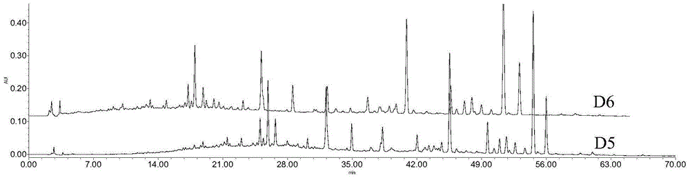 Construction method and detection method of fingerprint of Dongfeng orange medicinal material