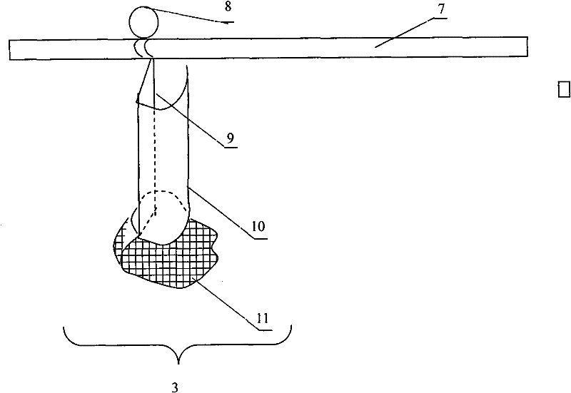 Screening method and device for treating large-area water-saving mold outbreaks in natural water bodies