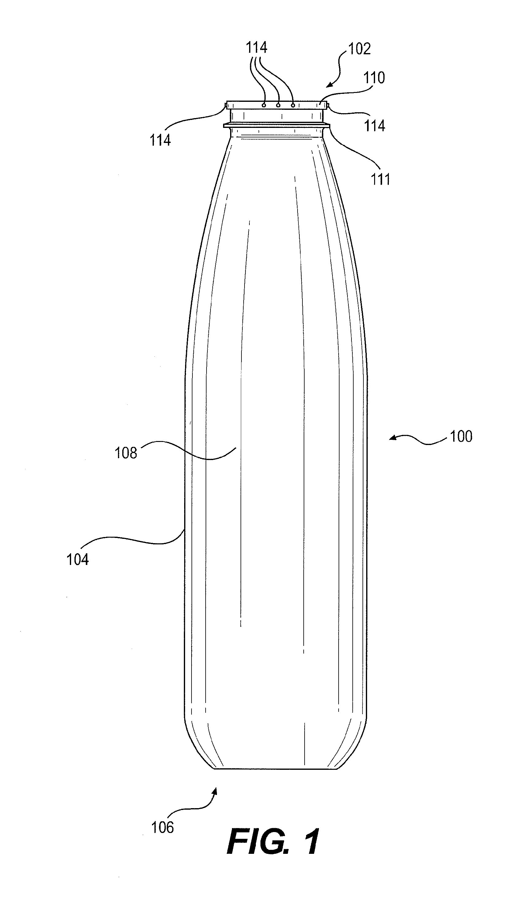 Thermoplastic bottle with valve cup retaining protrusions and method of crimping a valve cup on a thermoplastic bottle