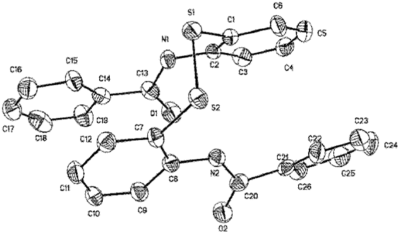 Method for preparing rubber peptizing agent, namely 2,2'-dibenzamido diphenyl disulfide compound