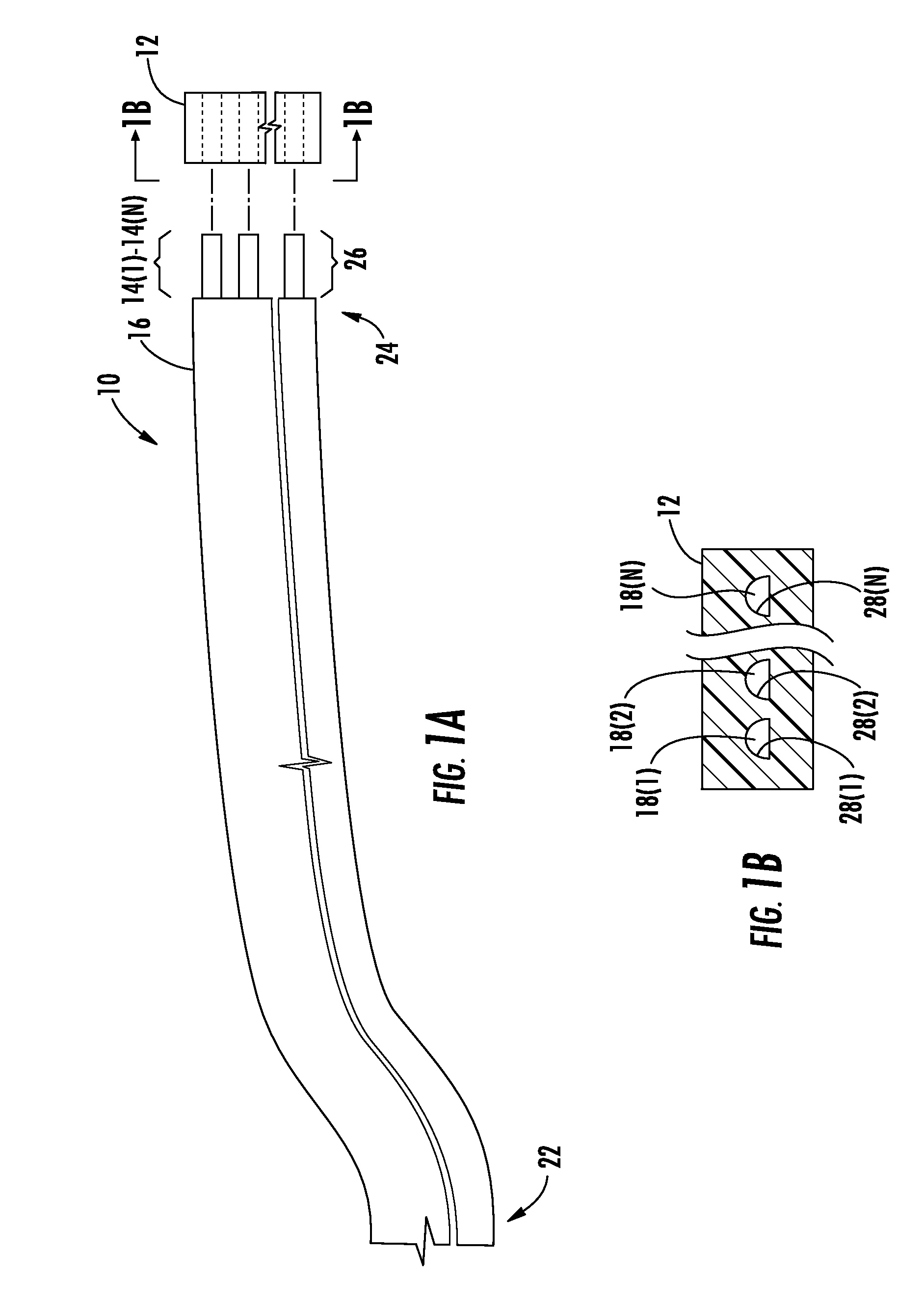 Angular alignment of optical fibers for fiber optic ribbon cables, and related methods