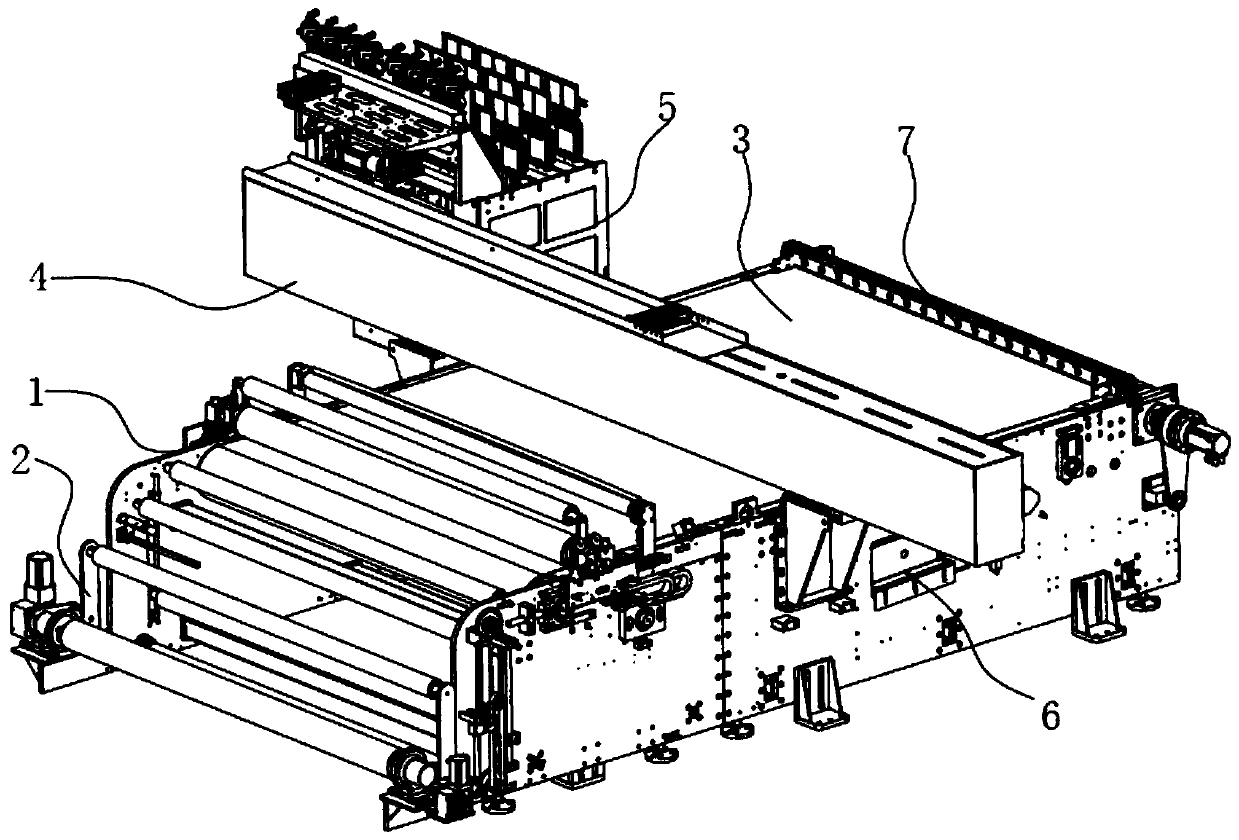 Scanning type textile digital printing machine