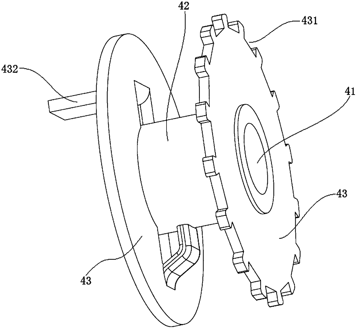 Self-locking mechanism under resistance and hand rocking device