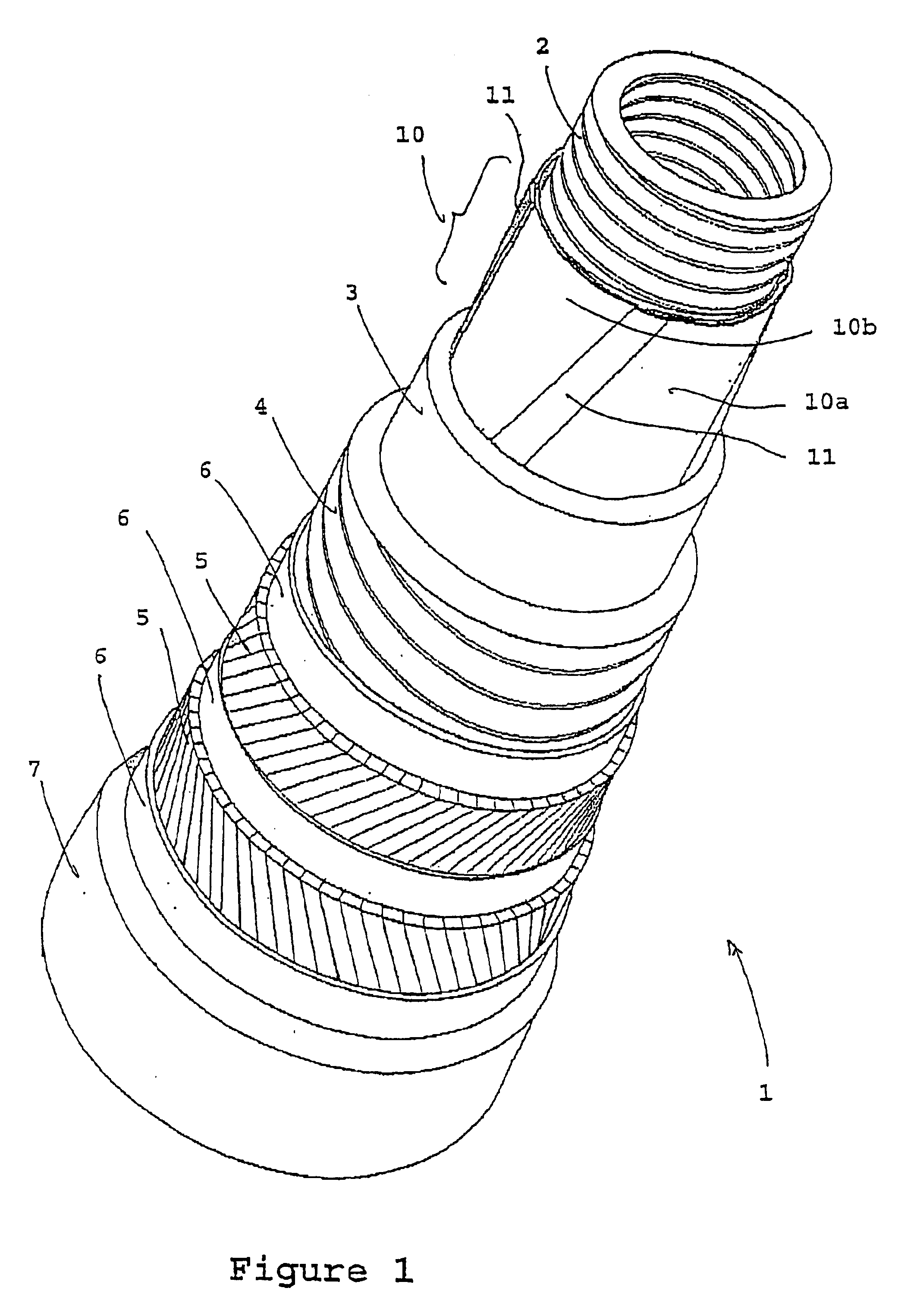 Flexible duct with shrinkage-proof film