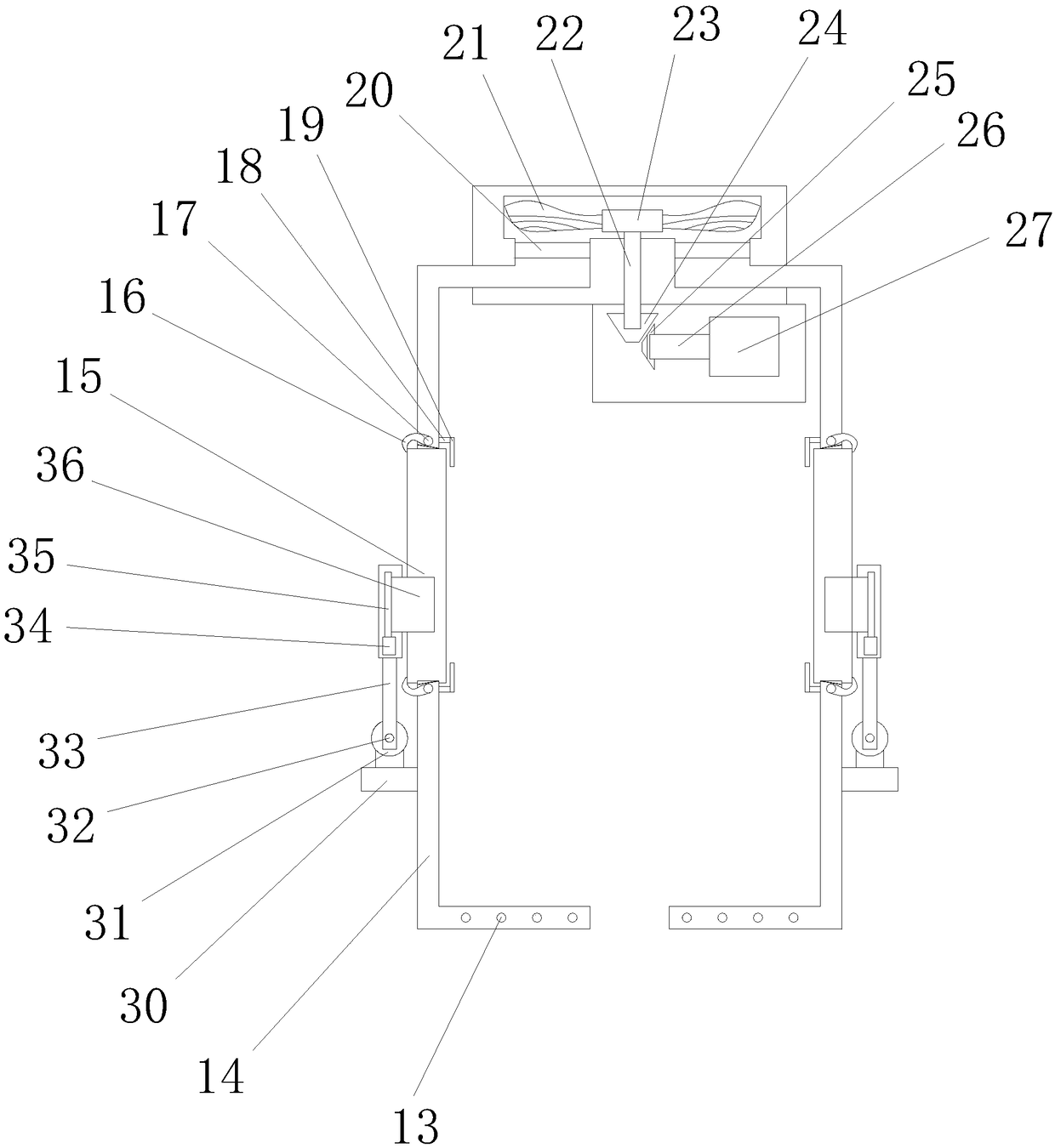 Early warning alarm device for integration window