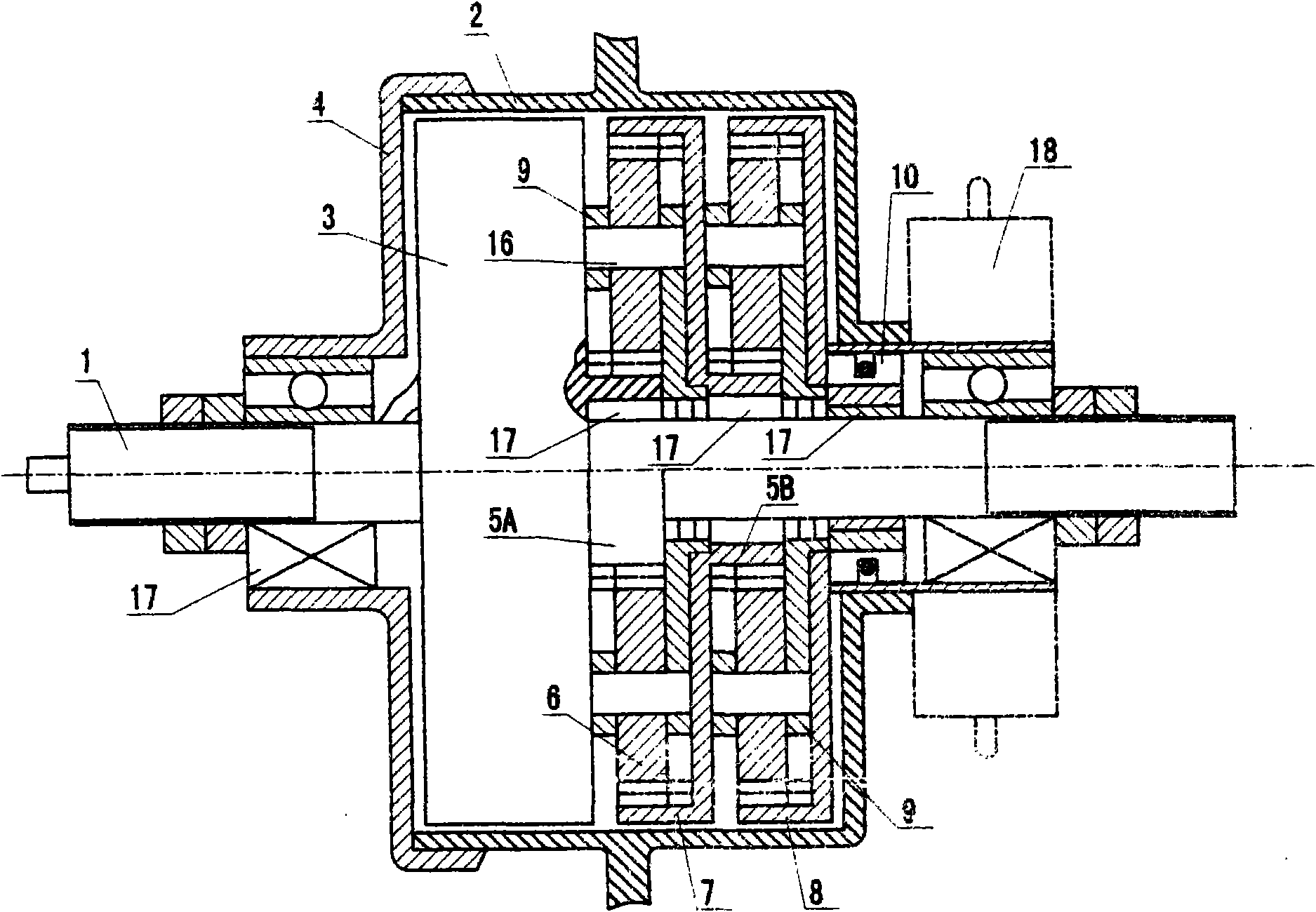 Motor decelerating mechanism of electric bicycle