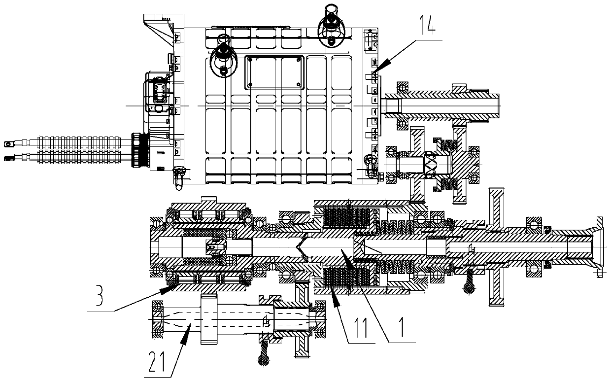 Mechanical heavy-load self-adaptive automatic speed changing assembly